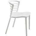 Safco Entourage Molded Resin Stacking Chair, White, 4/Pack (4359WH)