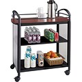 Safco® Impromptu® 8967 Beverage Cart, Cherry Top and Black Frame