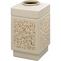 Safco Canmeleon Plastic Trash Can with no Lid, Tan, 38 gal. (9471TN)
