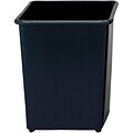 Safco Steel Trash Can with no Lid, Black, 7.75 gal. (9612BL)