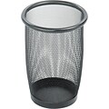 Safco® Onyx™ 9716 Black Mesh Round Wastebasket, Small