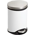 Safco® 9900 Stainless Steel Medical Receptacle, White, 1.5 gal. (9900WH)