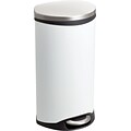 Safco® 9902 Stainless Steel Medical Receptacle, White, 7.5 gal. (9902WH)
