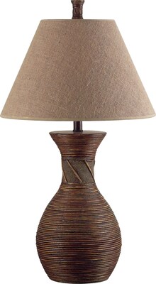 Kenroy Home Santiago Table Lamp, Natural Reed Finish