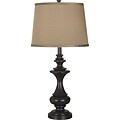 Kenroy Home Stratton Table Lamp, Oil Rubbed Glass Finish