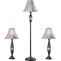 Kenroy Home Sperry 28 Table and Floor Lamp Set, Bronze Finish (30350)