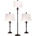 Kenroy Home Park Avenue Table and Floor Lamp Set, Oil Rubbed Bronze Finish