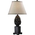 Kenroy Home Spruce Table Lamp, Aged Bronze Finish
