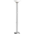 Kenroy Home Halstead Torchiere, Brushed Steel Finish