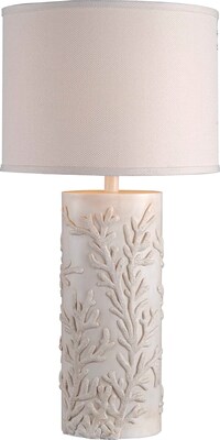 Kenroy Home Reef Table Lamp, Antique White Finish