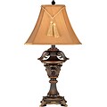 Kenroy Home Rowan Table Lamp, Metallic Bronze Finish with Copper Penny Accents