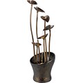 Kenroy Home Leaves Floor Fountain, Aged Copper Bronze Finish