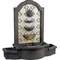 Kenroy Home Cascada Floor Fountain, Madrid Finish with Pattered Tile Motif
