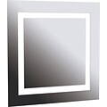 Kenroy Home Rifletta 4 Light Vanity Mirror, Silver Finish