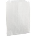 Bagcraft Papercon® Grease Resistant Sandwich Bag; 7 1/4(H) x 6(W) x 3/4(D), White, 2000/PK