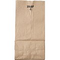 Standard Brown Kraft Paper Grocery Bags; Capacity 4 lbs., 500/PK