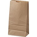 Standard Brown Kraft Paper Grocery Bags; Capacity 6 lbs., 500/PK