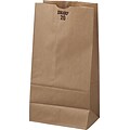 Standard Brown Kraft Paper Grocery Bags; Capacity 20 lbs., 500/PK