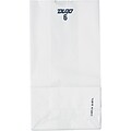 Heavy Duty White Kraft Paper Grocery Bags; Capacity 6 lbs., 500/PK
