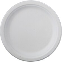 Chinet® Classic White™ VAPOR Dinnerware Plate, 9 3/4(Dia), White, 500/PK