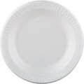 Dart® Quiet Classic® Foam Plates 10.25, White, 500/Pack (10PWQ)