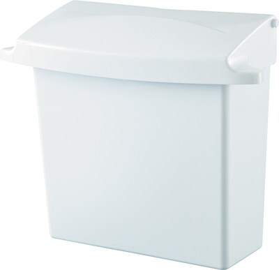 Rubbermaid® Sanitary Napkin Receptacle With Rigid Liner; White