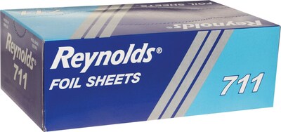 Reynolds Wrap Aluminum Interfold Sheets, 9 x 10.75, 500/Box, 6 Boxes/Carton (RFP711)