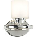 Kenroy Home Bow 1 Light Wall Sconce; Polished Nickel Finish