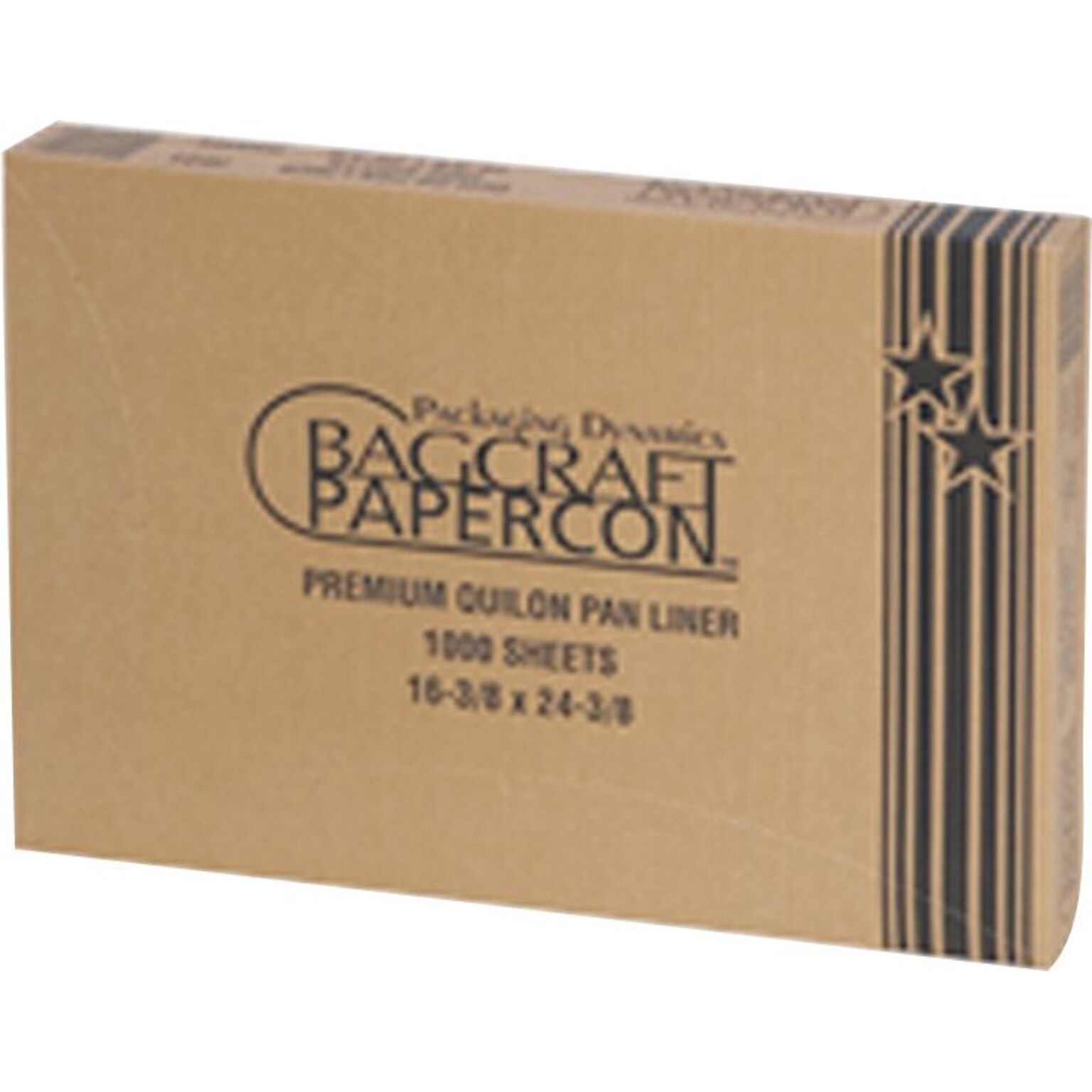 Bagcraft Papercon 030001 Pan Liner; 16 3/8 x 24 3/8, Natural, 100 Sheets/Carton (BGC030001)