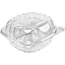 Dart® ClearSeal® Clear Hinged Containers 6 x 5.75 x 3”, 500/Pack (C57PST1)