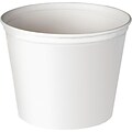 Solo Double Wrapped Paper Buckets Untreated 83 oz., White, 100/Carton (5T1-N0195)