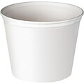 Solo 5T3U Waxed Wrapped Paper Bucket; White