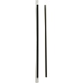 Solo 832KG Plastic Jumbo Straw, Black, 10 1/4(L) x 0.2(Dia) Top