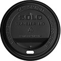 Solo Traveler® Paper Hot Cups Lids, 10-24 oz., Black Cappucino, 1000/Carton (TLB316-0004)