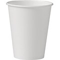 Solo Uncoated Paper Hot Cups, 8 oz., White, 1000/CT (U508-2050)