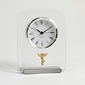 Bey-Berk CM679 Beveled Glass Quartz Clock, Chiropractor