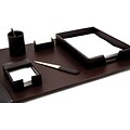 Bey-Berk 6 Piece Leather Desk Set, Brown (D2001)