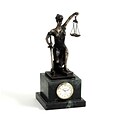 Bey-Berk RQ223 Bronze Kneeling Lady Justice Clock