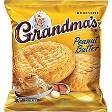 Grandmas Homestyle Peanut Butter Cookies, 2.5 oz., 60 Packs/Box (FRI45091)