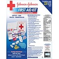 Johnson & Johnson® 224 Piece Industrial First Aid Kit;  for 50 People, Metal Case