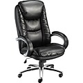 Quill Westerly Managers Chair, Bonded Leather, Black, Seat: 19.5W x 17.7D, Back: 19.9W x 24.6H