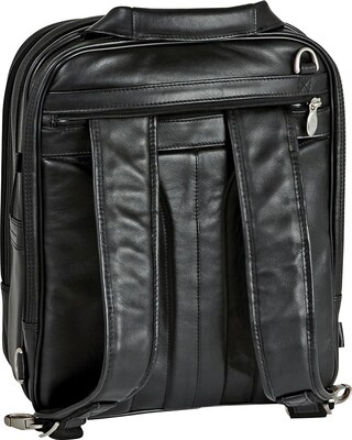 McKlein Laptop Pouch, Black Leather (4165)