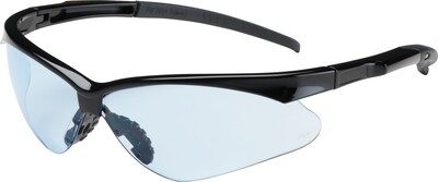 Bouton Optical Safety Glasses, Adversary, Black Frame, Light Blue Lens, Anti-scratch (250-28-0003)