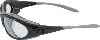 Bouton® Optical Safety Goggles, Fuselage, Blk Frame, Clr Lens w/Antifog/Anti-scratch Coat (250-50-04