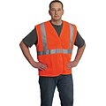 Protective Industrial Products Safety Vests, ANSI Class 2, Orange Mesh, XL (302-MVGOR-XL)