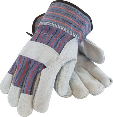 PIP Economy Grade Split Cowhide Leather Palm Glove, Medium, 12 Pairs (84-7532/M)