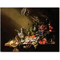 Trademark Global Cornelis De Heem Banquet Still Life Canvas Art, 18 x 24