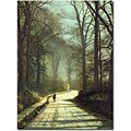 Trademark Global John Atkinson Grimshaw Moonlight Walk Canvas Art, 24 x 18