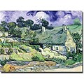 Trademark Global Vincent Van Gogh Cottages at Auvers-sur-Oise Canvas Art, 35 x 47