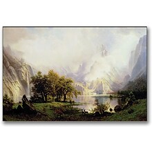 Trademark Global Albert Biersdant Rocky Mountain Landscape, 1870 Canvas Art, 30 x 47